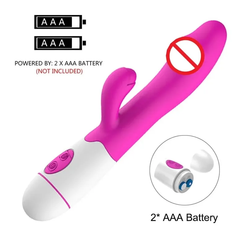 Vibromasseur lapin gode puissant double Vibration point G Stimulation du Clitoris masturbateurs masseur Vaginal adulte pour femmes jouets sexuels — image 8