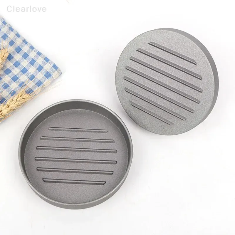 Burger Press Stainless Steel Smash Hamburger Presses Meat Mold for Deli Meats Kitchen Accessories Patties Meat Masher Circular — image 7