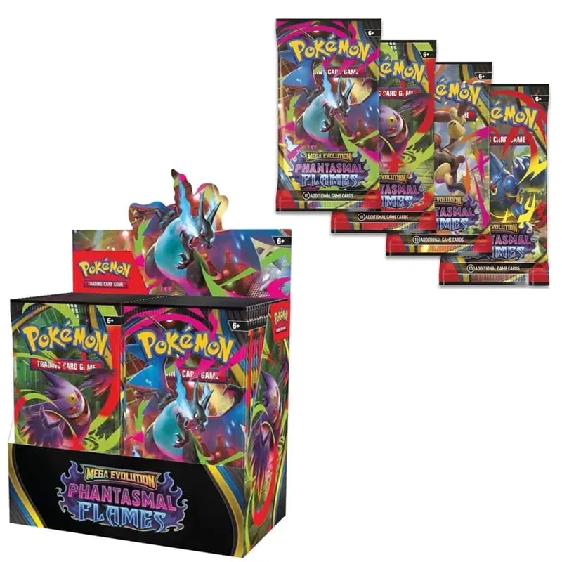 360 Cái/bộ Pokemon Thẻ Tiến Hóa MEGA Hỗn Loạn Tăng Hình Lăng Trụ Diễn Biến Đen Bu Lông Tiếng Anh Tăng Áp Trận Giao Dịch Thẻ — image 5