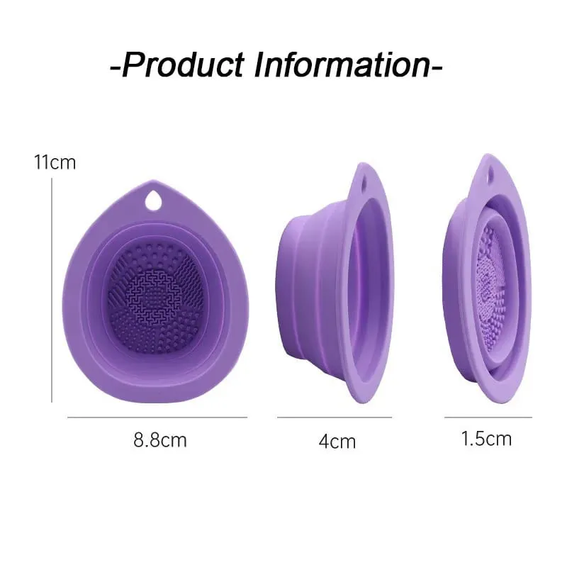 1/2PCS Tappetino per la pulizia del trucco in silicone per la pulizia dei pennelli per il trucco Pennelli per il trucco Strumento per la pulizia dei pennelli HZSQJGZ04