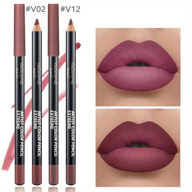 2ks Lip Liner Makeup Duo: dlouhotrvající voděodolné matné složení je jemné k citlivé pokožce a ideální pro světle béžové tóny — image 3