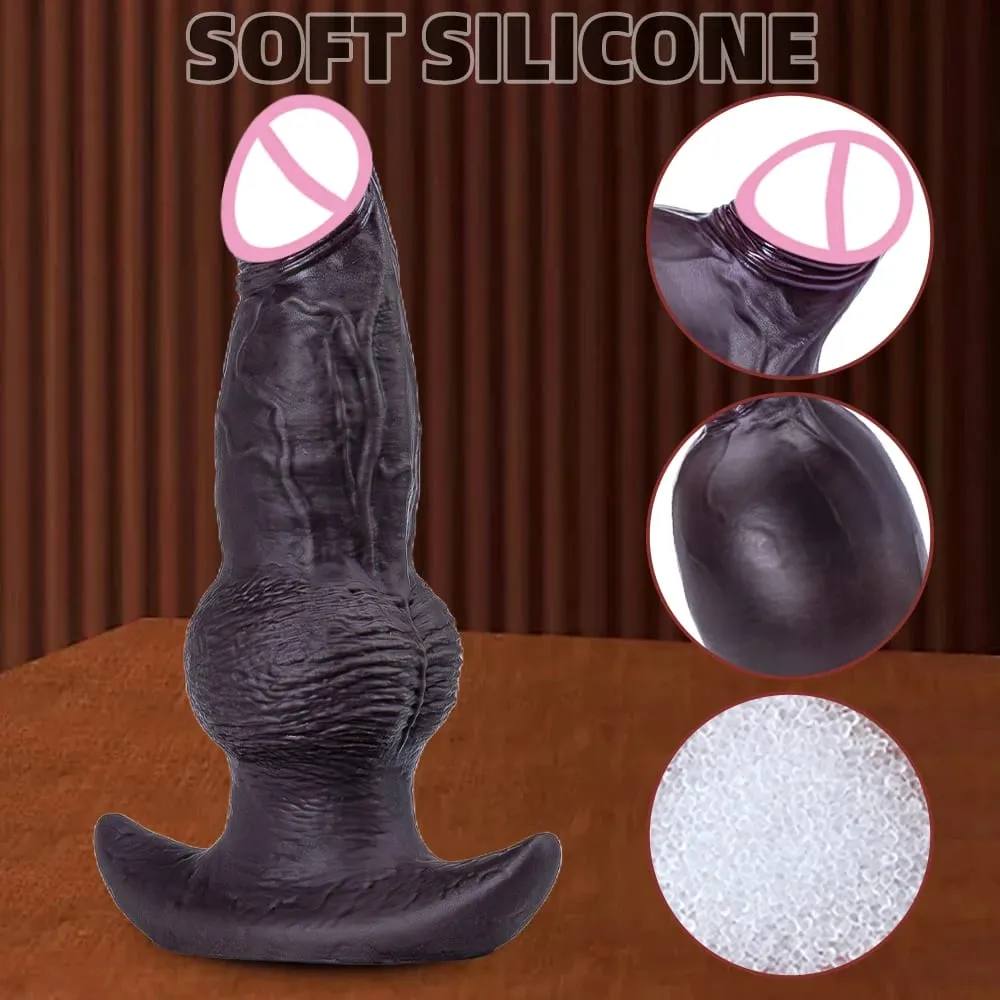 Plugue anal inflável para bunda grande, pênis, silicone macio, vestível, monstro, nó, treinador, pau para homens, mulheres, gays, brinquedos sexuais adultos