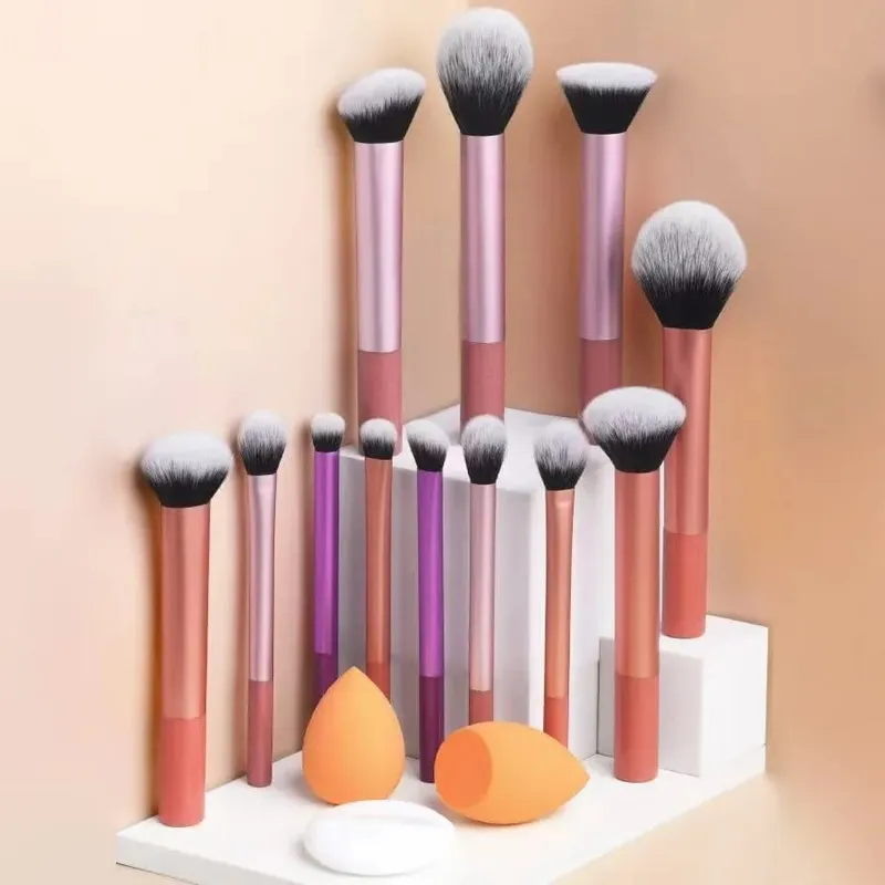 Propesyonal na Makeup Brush Double Head Foundation Powder Concealer Makeup Brush Soft Fiber Hair Cosmetic Beauty Tools — image 12