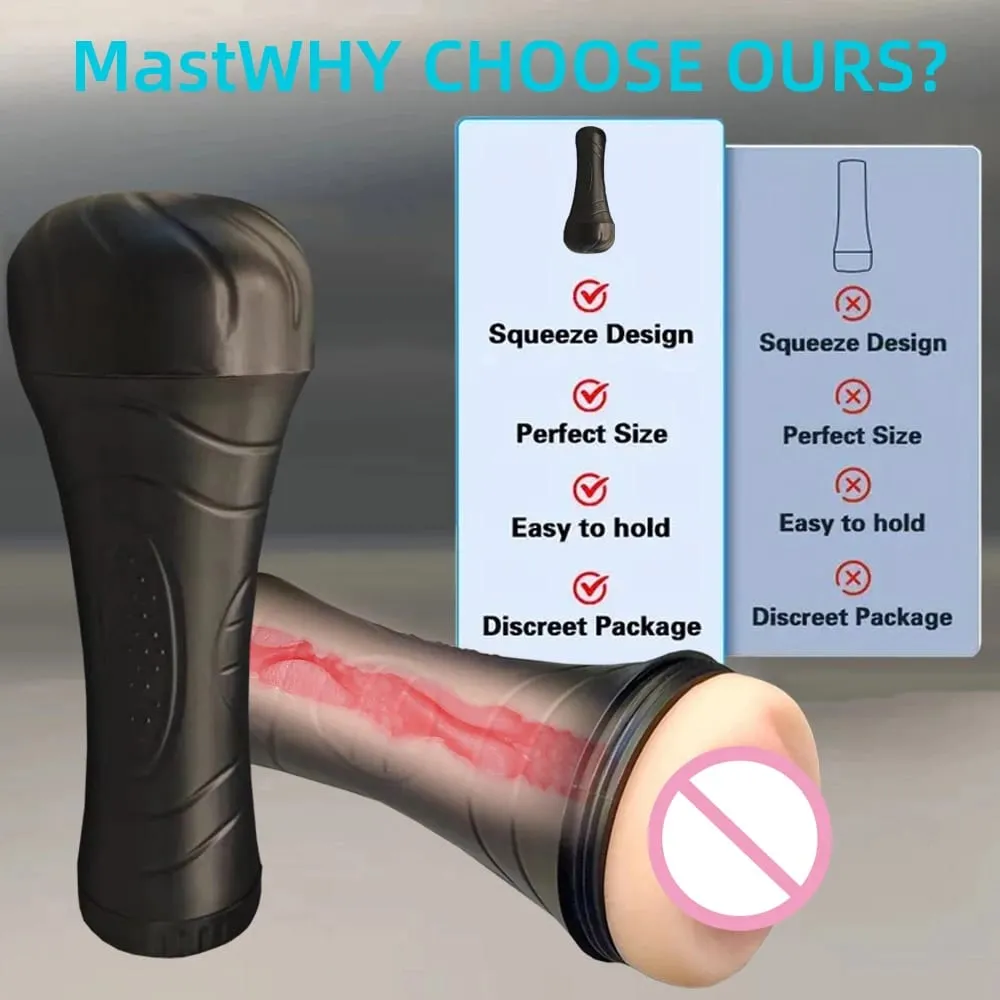 Masturbatore maschile Succhiare Rotazione Esercizio di resistenza Carne come la luce Vibratin 2-in-1 Masturbaror Parar Hombre Giocattoli del sesso per gli uomini — image 5