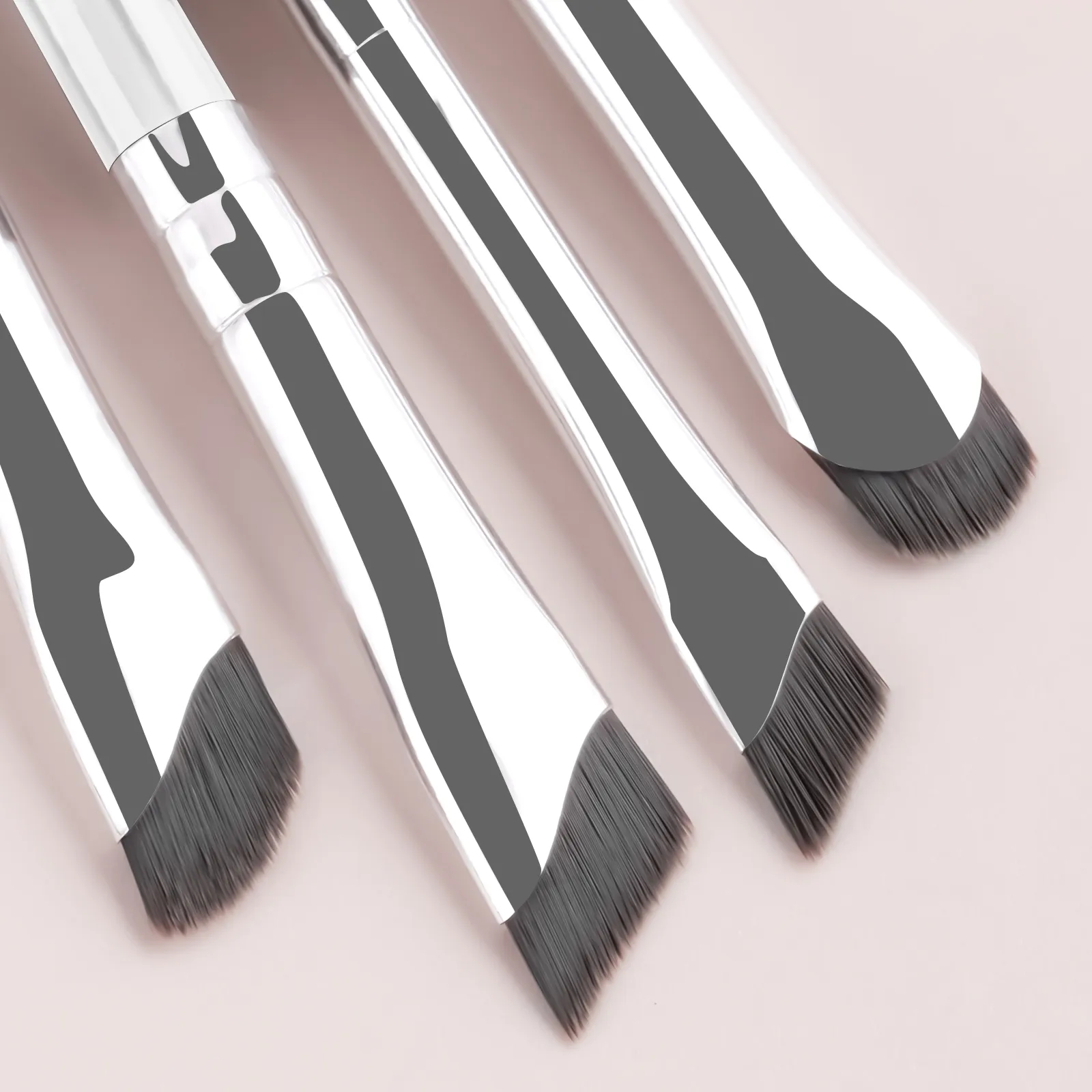 4Pcs Ultra Thin Angled Eyebrow Brushes Set Fine Precise Brow Brush para sa Eyebrow Powder Gel Liner Eye Makeup Tools — image 6