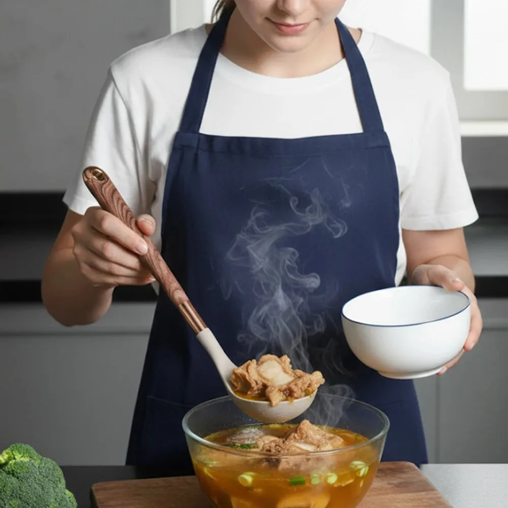 Silikone køkkenredskaber sæt non-stick non-stick varmebestandig spatel ske rose guld håndtag med spand Køkken gave — image 5