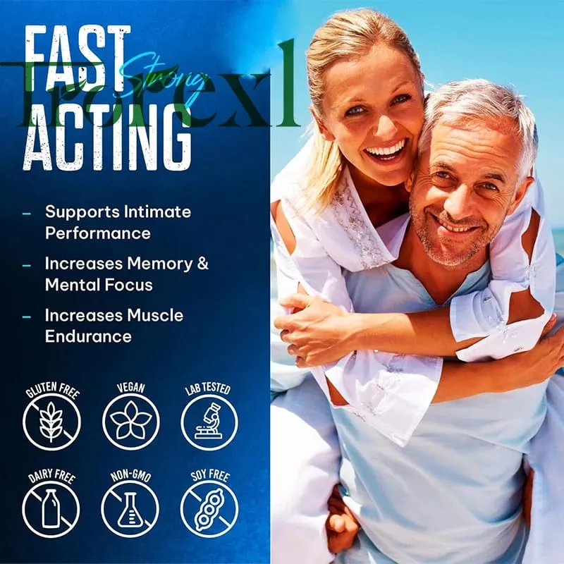 TonicBluPro Blue Pills Male Enhancing Supplements Support Stamina & Energy Natural Oyster & Ginseng Tablets