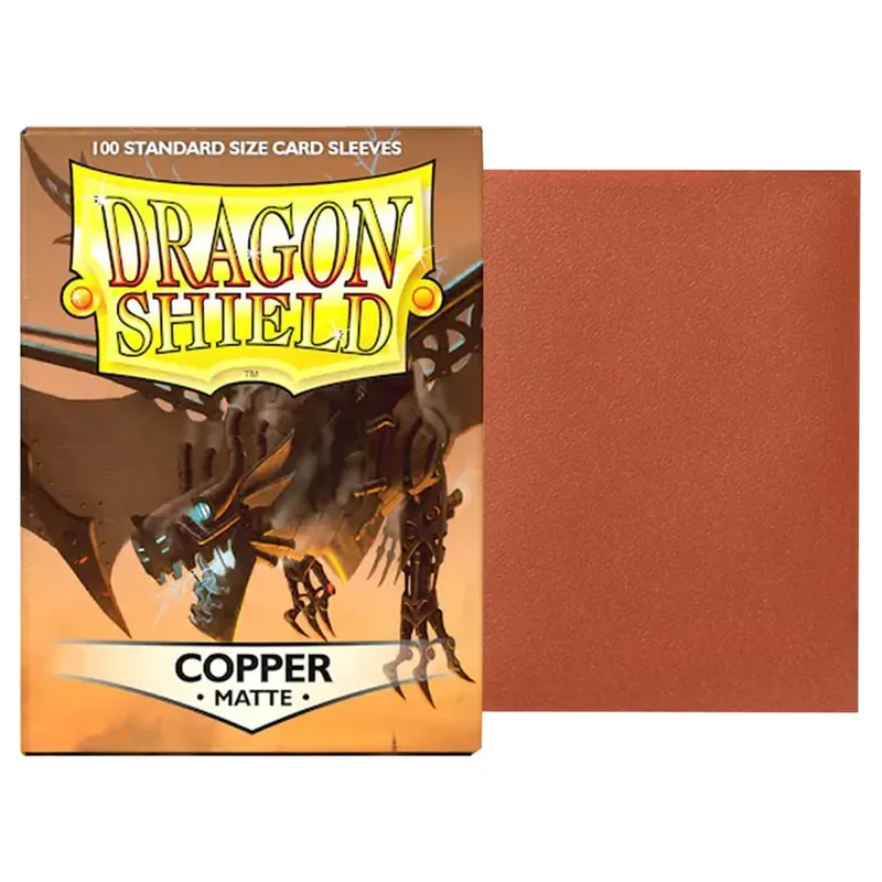 100 PCS/BOX 66x91mm Saiz Standard Demark Dragon Shield Lengan Kad Matte untuk Lengan Kad Permainan Papan MTG/PKM/YGO/TCG