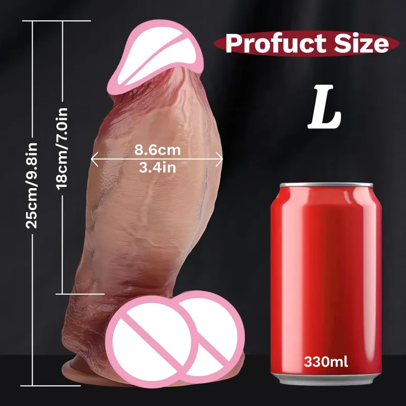 Duże realistyczne silikonowe Dildo z przyssawką punkt G wibratory analne Strapon Dick Butt Plug Masturbat dorosłe zabawki erotyczne dla mężczyzny kobiety — image 8