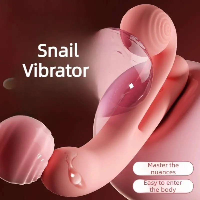 สีชมพู Snail Vibrator 10 โหมด G-Spot Dildo การเจาะ Flexbile Snail สำหรับ Perfect Clit Fit Stimulaiton Pleasur เพศของเล่นสำหรับผู้หญิง — image 2