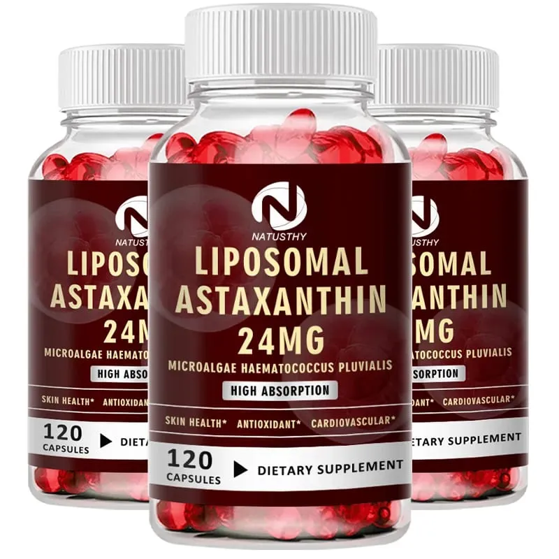 Haematococcus Pluvialis Kapsułka z astaksantyną - Liposomalna astaksantyna 24 mg - Naturalny przeciwutleniacz Zdrowie skóry i oczu oraz zdrowie układu odpornościowego — image 8