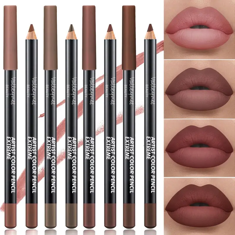 2ks Lip Liner Makeup Duo: dlouhotrvající voděodolné matné složení je jemné k citlivé pokožce a ideální pro světle béžové tóny — image 2