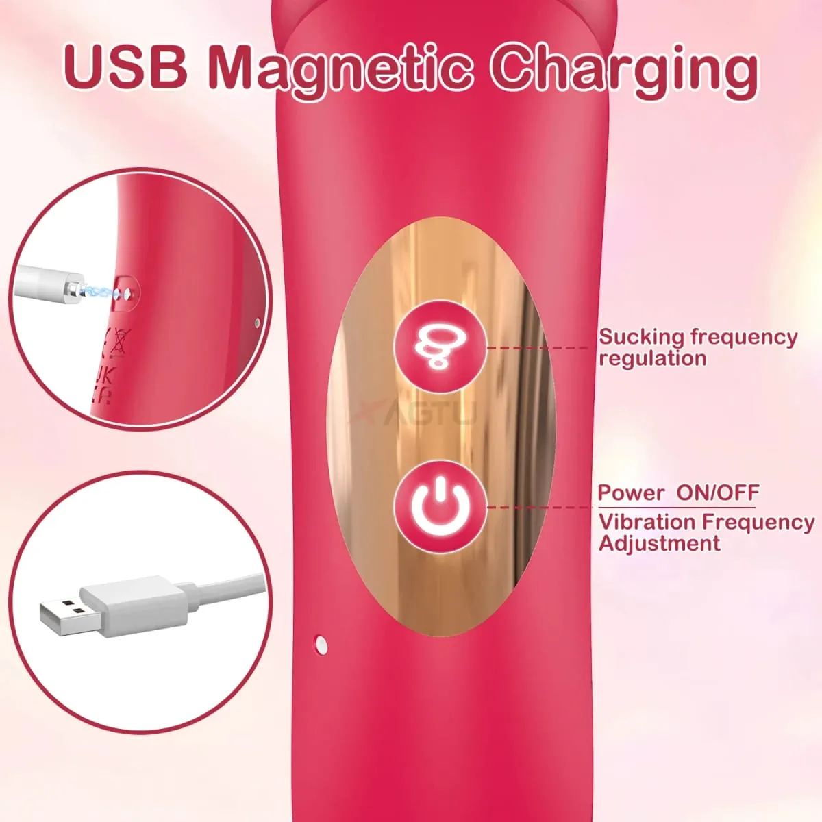Leistungsstarker Saugvibrator zum Lecken der Klitoris, Klitorissauger für Frauen, weiblicher Vakuumsauger, Nippelsaugstimulator, Sexspielzeug für Erwachsene — image 6