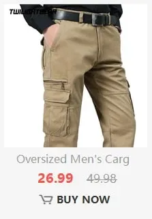 Yüksek Kaliteli erkek Kot Çok Cep Denim Kargo Pantolon Büyük Boy Rahat Pantolon Erkek Giyim Gevşek Pantolon 29-44 — image 8