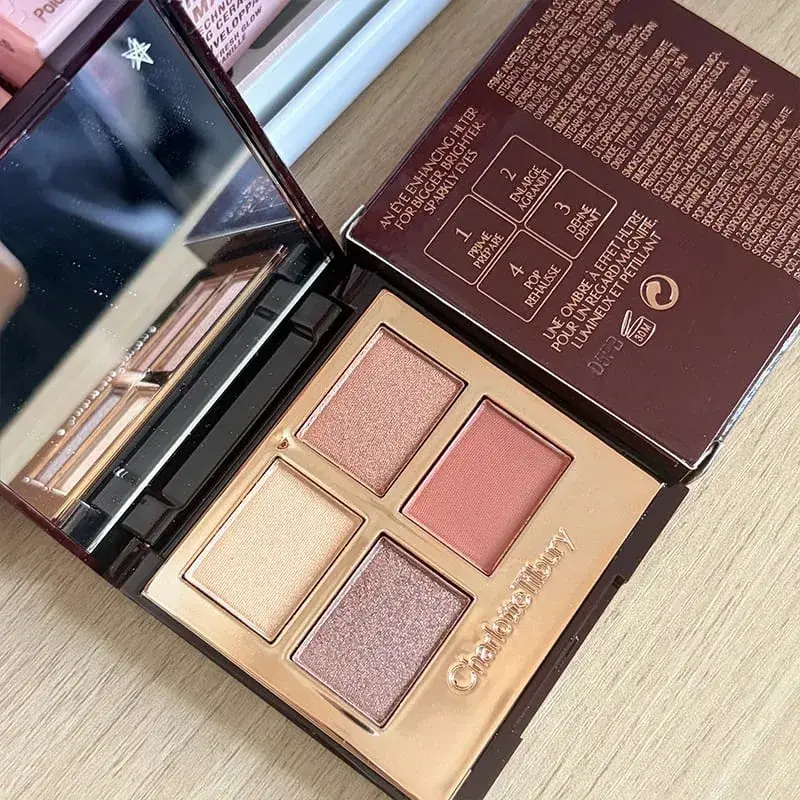 Luxury CT แต่งหน้าชุดสี่สีอายแชโดว์ Palette Matte Setting Powder คอนซีลเลอร์ผลลิปสติก Lasting Lip Lubrication — image 11