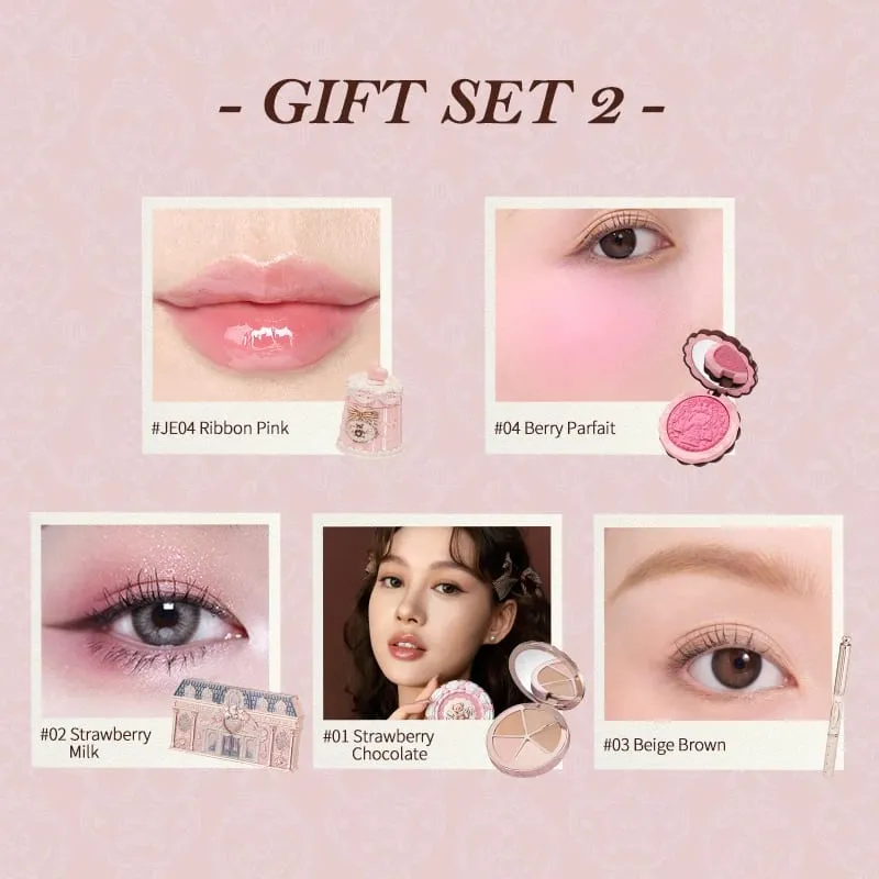 Set Kado Rias Koleksi Flower Knows The Sweetie Bear Termasuk Eyesahdow + Lip Jelly + Pensil Alis + Concealer + Blush On — image 4