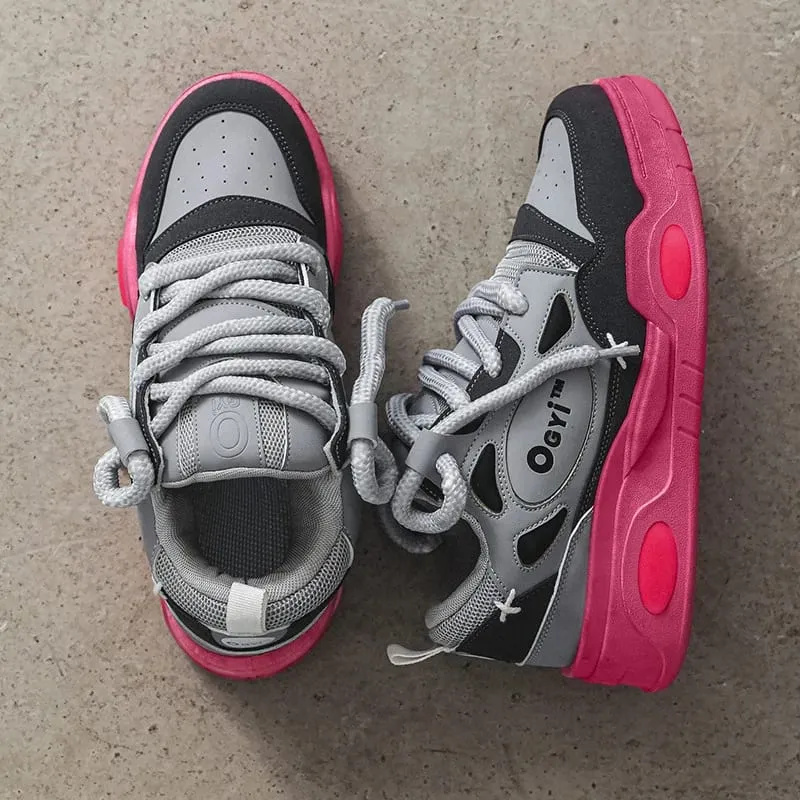 2023 neue Turnschuhe männer Bequeme Low-top Schnürung Plattform Erhöhte Casual Schuhe Outdoor Skateboard Schuhe Turnschuhe für Männer — image 9