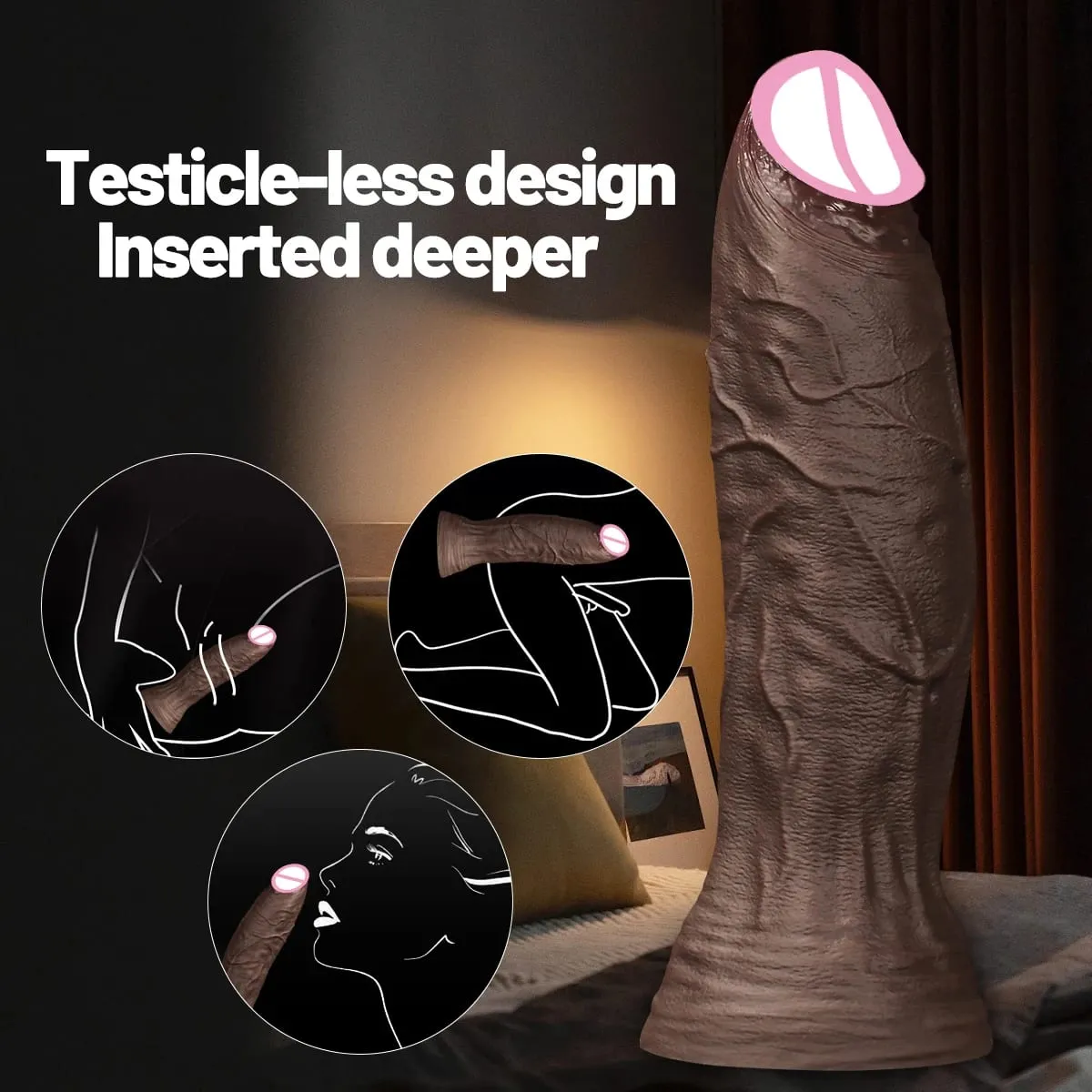 다양한 크기 거대한 현실적인 딜도 페니스 빅 딕 여성과 남성을위한 강력한 흡입 컵 성인 자위 섹스 토이 G-spot Clitoris