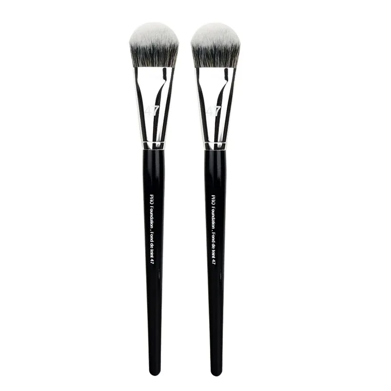 1-10 pz Pro Fondotinta Pennello 47 Testa di Scopa Professionale Fondotinta Liquido Crema Correttore Pennelli Donne Viso Strumenti di Trucco di Base