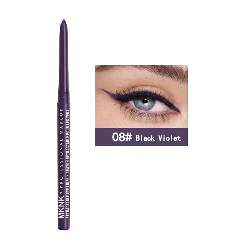 Crayon Eyeliner Gel noir imperméable, 8 couleurs, résistant aux taches, longue durée, maquillage pour les yeux adapté aux débutants, stylo à haute teneur en pigments — image 8