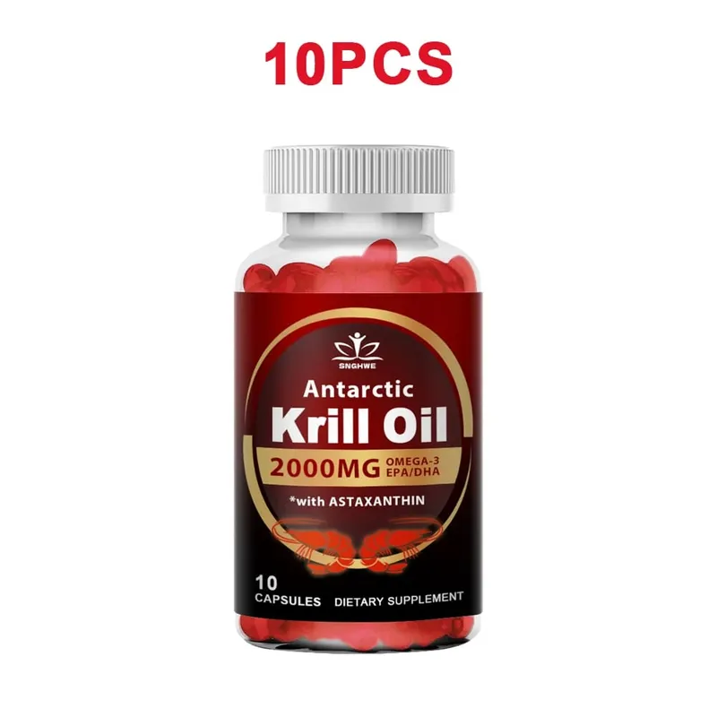 Antarctic Krill Oil-2000mg Per Serving-with Omega-3s EPA DHA & Astaxanthin-Supports Healthy Joints Brain Heart& Blood Pressure — image 9