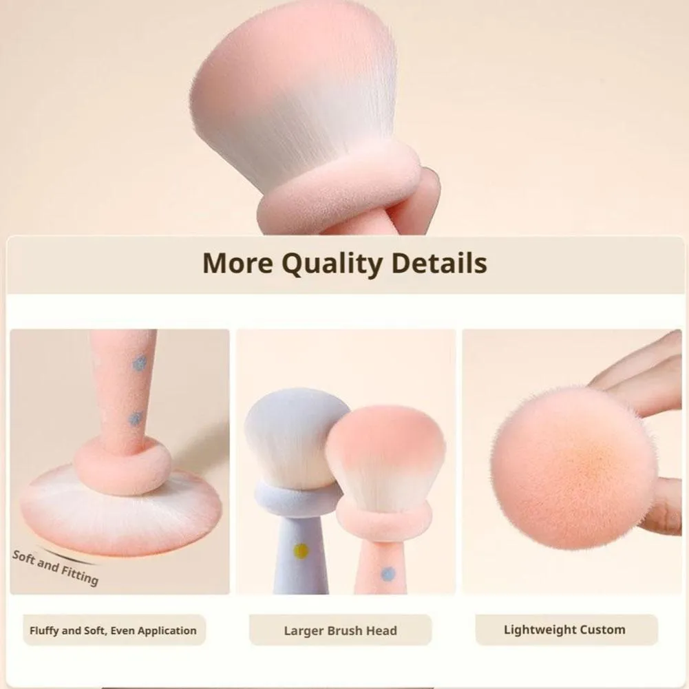 Štětce na tvářenku na make-up na tváře Velký štětec na pudr na sypký pudr Ultra jemný načechraný podkladový štětec na minerální pudr — image 4