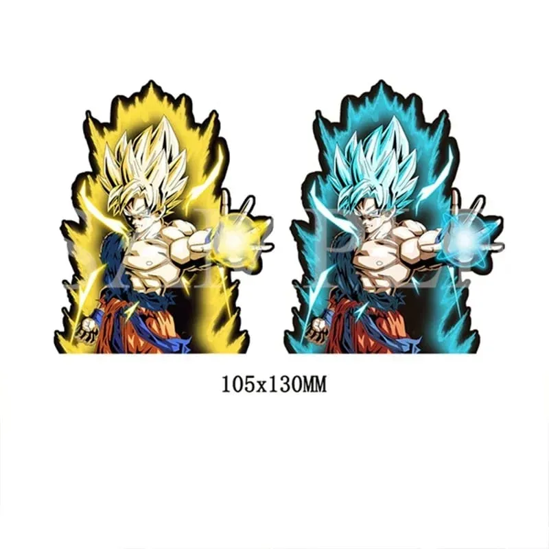 Anime 3D Lenticular Sticker Goku Vegeta Waterproof Decals for Car Refrigerator Skateboard Etc.kid's Gifts