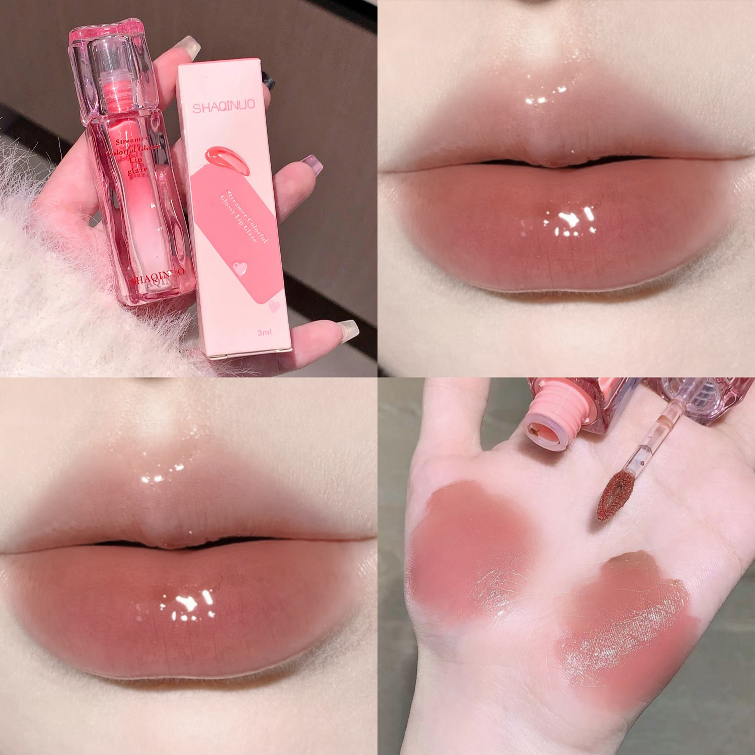 Water Gloss Lip Glaze Mirror Moisturizing Plump Non-stick Cup Jelly Transparent Liquid Lipstick Long-Lasting Tint Oil Lip Makeup — image 11