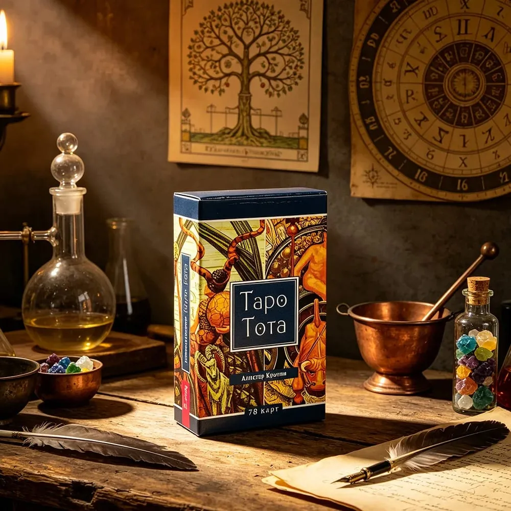 Mazzo di Tarocchi 78 Carte Versione Russa Tapo Tota Misteriosa Divinazione Predizione del Cartomanzia Gioco da Tavolo per Collezionisti di Tarocchi Praticante