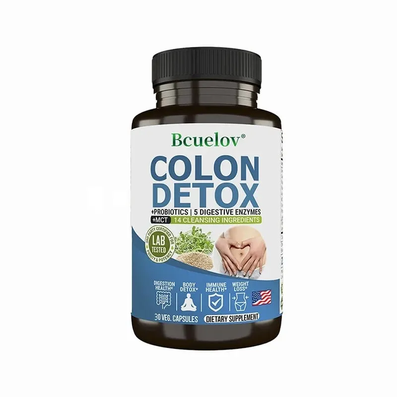 Integratore disintossicante per la pulizia del colon - Pulizia intestinale e probiotici - Digestione naturale Stitichezza e sollievo intestinale Salute dell'intestino — image 8