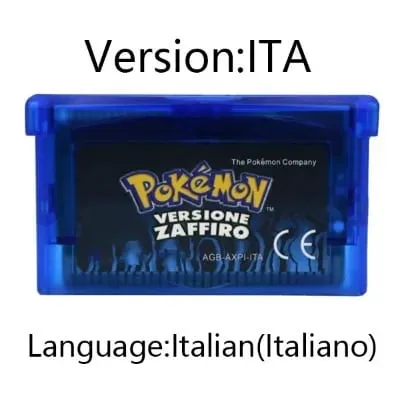 GBA 비디오 게임 카트리지 콘솔 카드 포켓몬 에메랄드 루비 FireRed LeafGreen 사파이어 GBA/NDS용 다국어