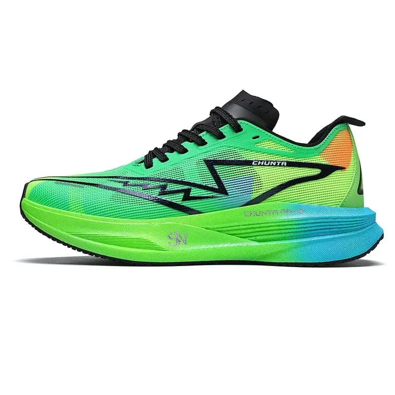 Chaussures de course légères et respirantes pour hommes et femmes, baskets Chunta confortables et antidérapantes en planche de carbone, spécialité de sport Marathon — image 6