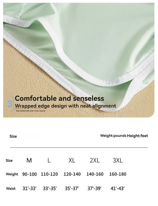 3st/pack Ice Silke Andas Antibakteriellt Mesh Herrkalsonger Stor Space Pouch Trosor Höga elastiska midjeband Boxer Homme — image 12