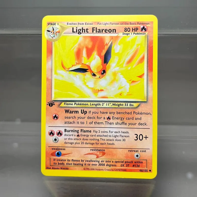 PKM 單卡第一版 1996 年雷丘噴火龍 PTCG 箔卡遊戲收藏 PKM 代理卡 — image 28