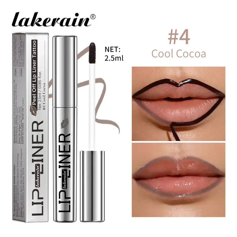 Kupas Noda Bibir Magic Bibir Tatu Tahan Lama Kalis Air Kalis Calit Kalis Pemindahan Kosmetik Matte Lip Liner Pensel — image 10