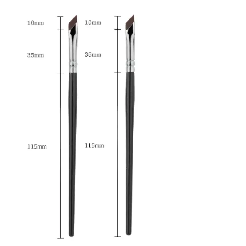 1-16ks Upgrade Blade štětec na oční linky Ultratenký jemný úhlový plochý štětec na obočí Tužka na obočí štětec na make-up štětec na přesné detaily