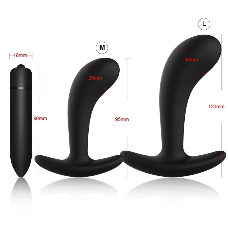 4 adet acemi silikon Butt Plug Anal Plug erkekler için prostat masaj aleti eşcinsel Mini Anal kurşun vibratör seks oyuncak erkekler kadınlar için