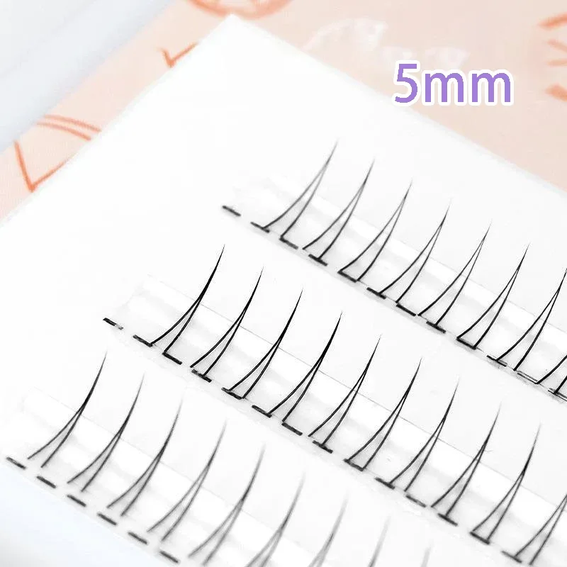 J Curl V Shape Under Eyelash Comic Eye Lashes Natural Bottom Lashes Soft Manga Eyelashes Bunches Eyelash Clusters Korean Makeup — image 9