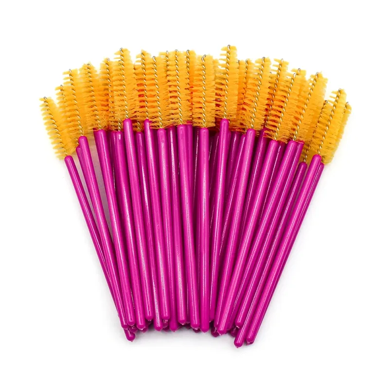 50ชิ้นทิ้งแปรงขนตาขยายกุหลาบสีแดงคิ้วแปรงมาสคาร่าไม้กายสิทธิ์ตาขนตาชุดเครื่องมือเครื่องสำอางแต่งหน้าความงาม — image 15
