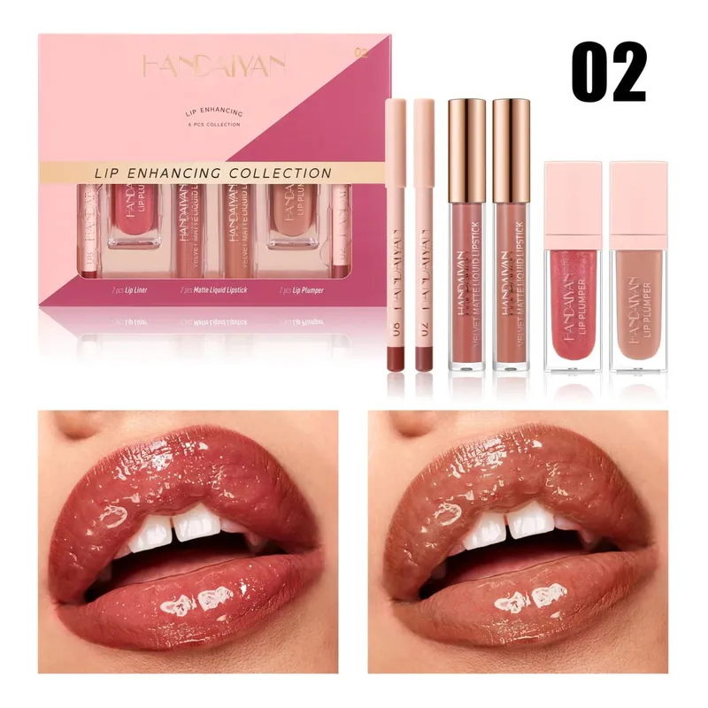 Matte Liquid Lipstick 6Pcs Set Waterproof Long Lasting Lip Plumper Hydrated Non Fade Makeup Gift Collection — image 8