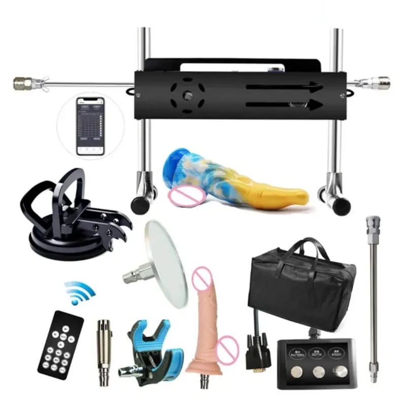 Aplikasi Mesin Seks Baru & Kontrol Kabel & Nirkabel Roda Gigi Turbo Mesin Cinta Kuat dengan Dildo untuk Masturbasi Orang Dewasa — image 1