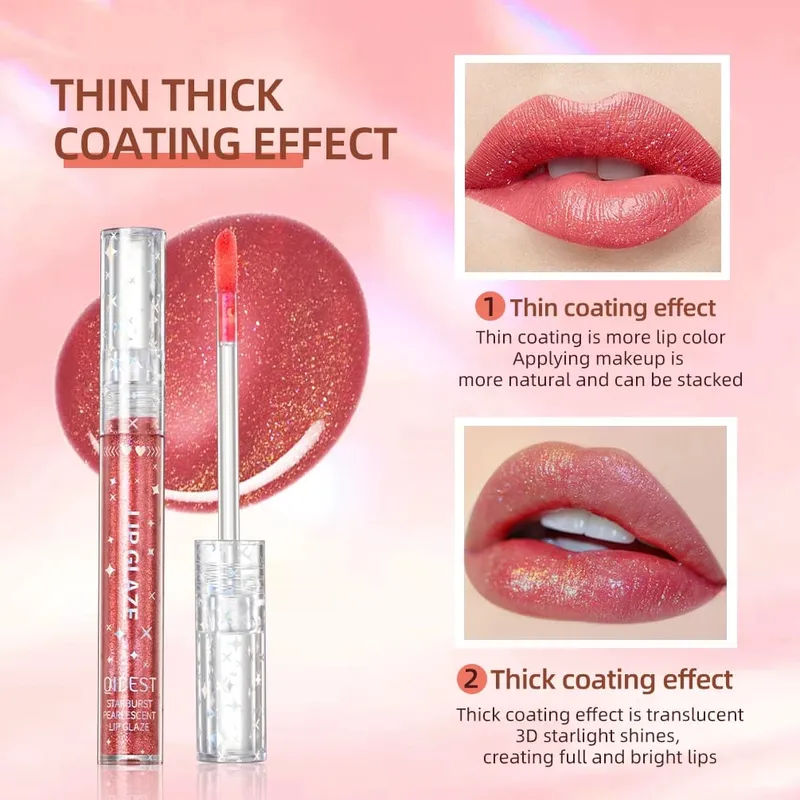 9 Pz/set Glitter Lip Smalto Rossetto Liquido Set Shine Lip Gloss Confezione Regalo Idratante Naturale Impermeabile Trucco Labbra — image 3
