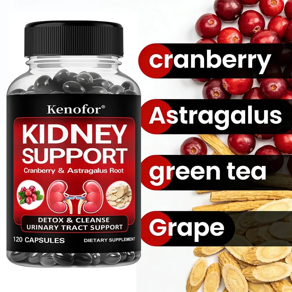 Nierondersteuningssupplement - met cranberry voor normale gezondheid van de urinewegen en blaasgezondheid, gezonde nierfunctie