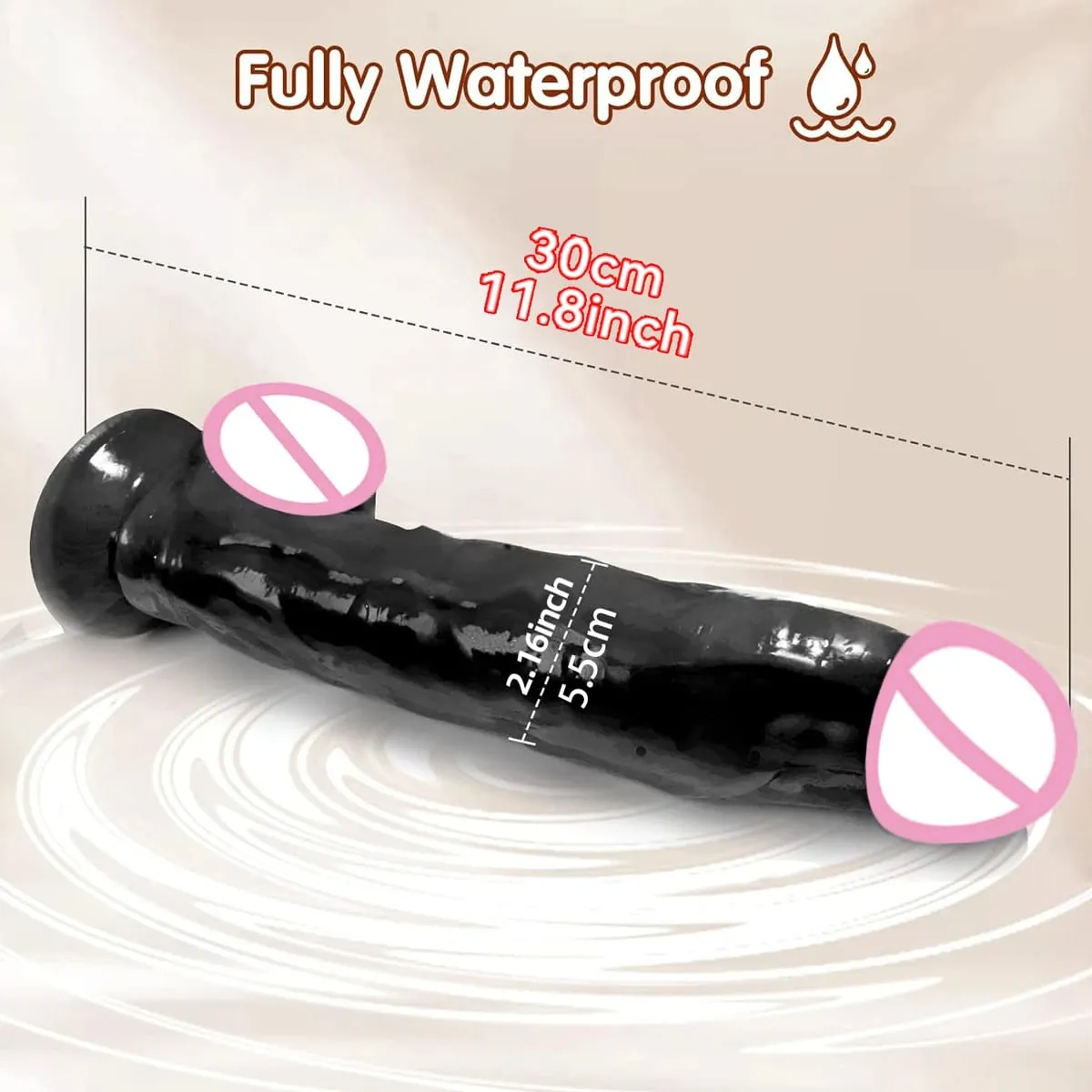 Dildo besar realistik zakar palsu yang besar dengan cawan sedutan batang tiruan fleksibel faraj wanita melancap dubur untuk mainan seks lesbain — image 3