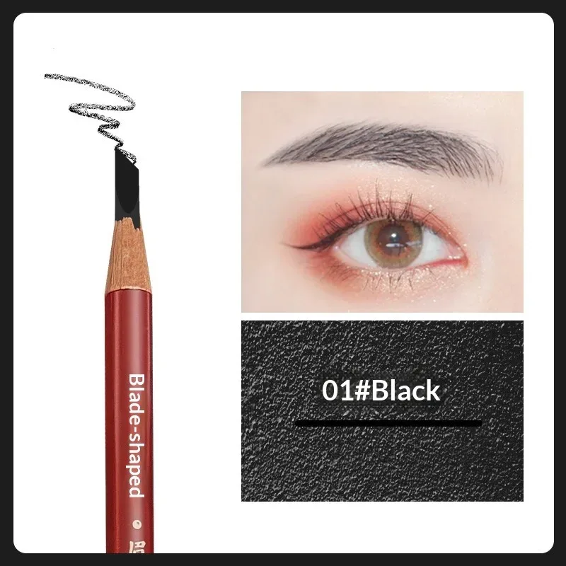 Precision Hard Core øjenbrynsblyant - Skaber naturlige vilde bryn med Microblading-effekt Vandtæt og langtidsholdbar