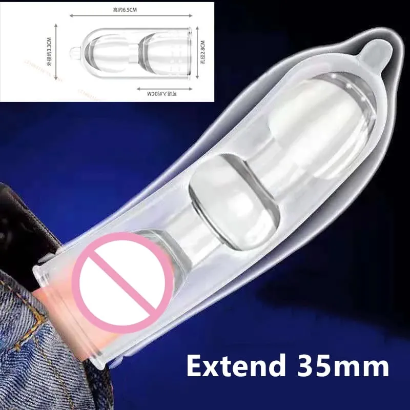 ขนาดใหญ่อวัยวะเพศชายขยายแขนReusableนุ่มและยืดชะลอการถุงยางอนามัยชายDildo Extenderชายของเล่น — image 12