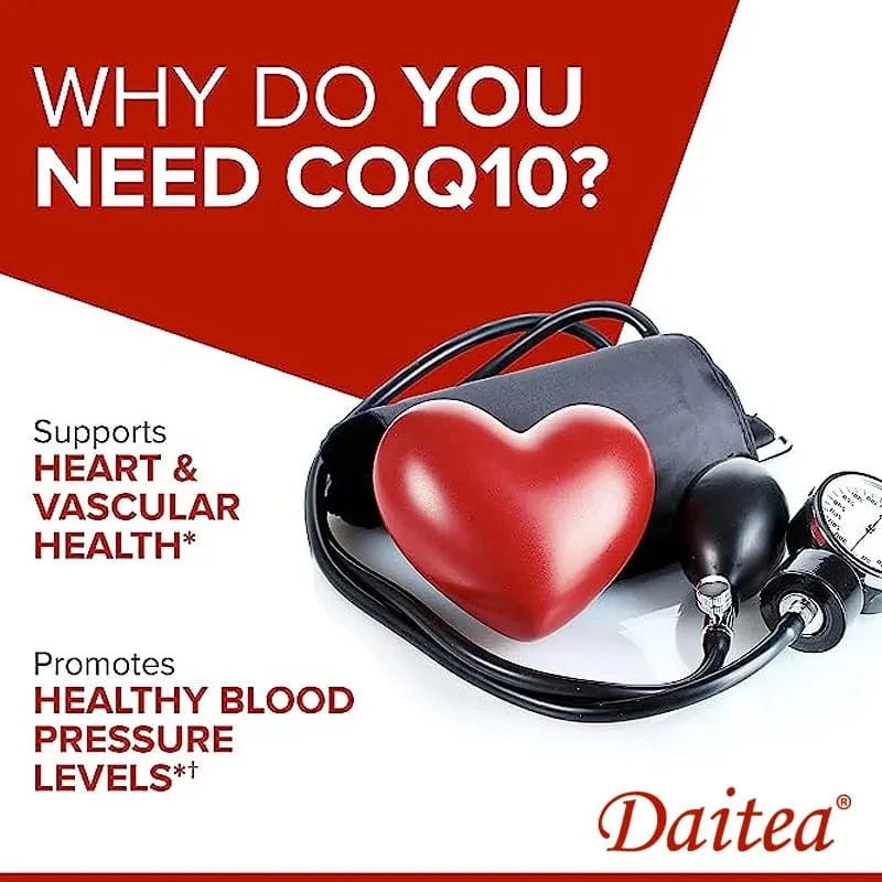 Coenzyme Q10 Capsules High Concentration Vegetarian Supports Blood Circulation Stress Health and Physical Energy Antioxidant — image 4