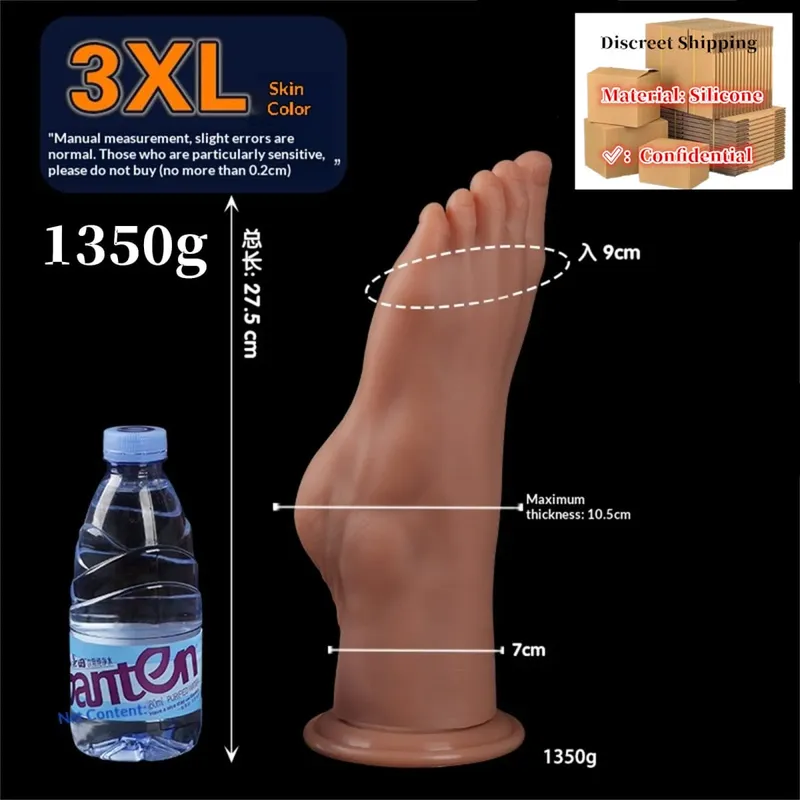 Styl nohou Anální kolík Velký silikonový zadek Hluboká masturbátor Dildo Dildo Stimulátor Anální Dildo Sexuální hračka pro dospělé pro ženy 성인용품 — image 13