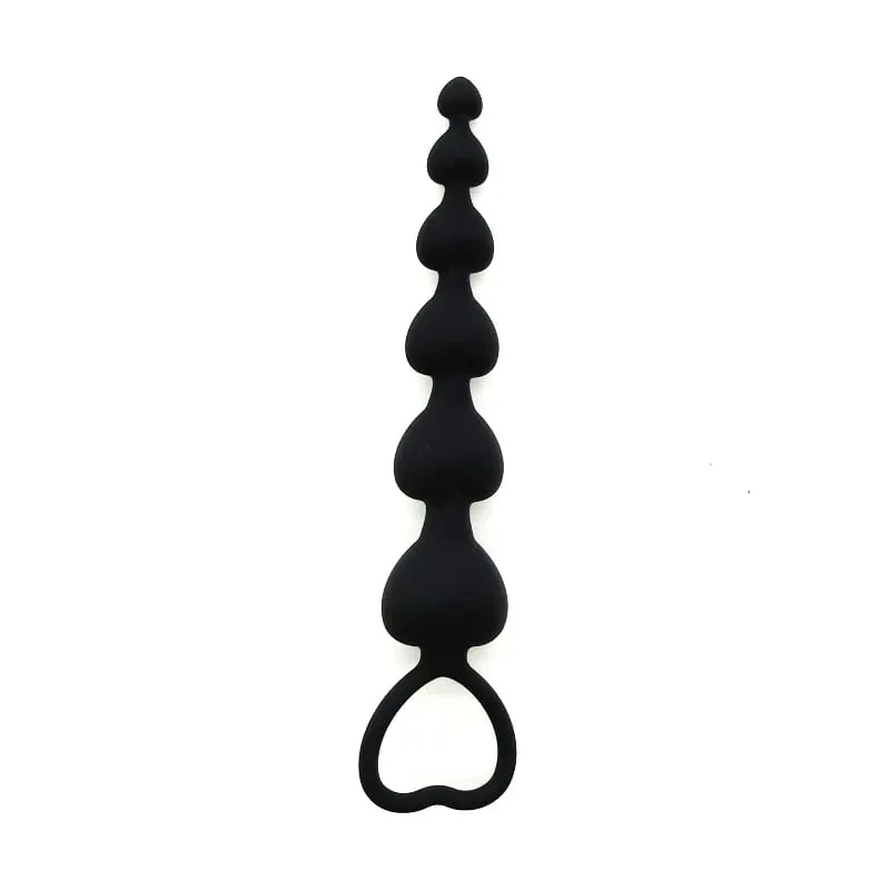 Perline anali super lunghe Plug anale Massaggio prostatico Big Butt Plug Palline vaginali Stimolazione anale Tirare tallone Dildo Giocattolo del sesso anale profondo