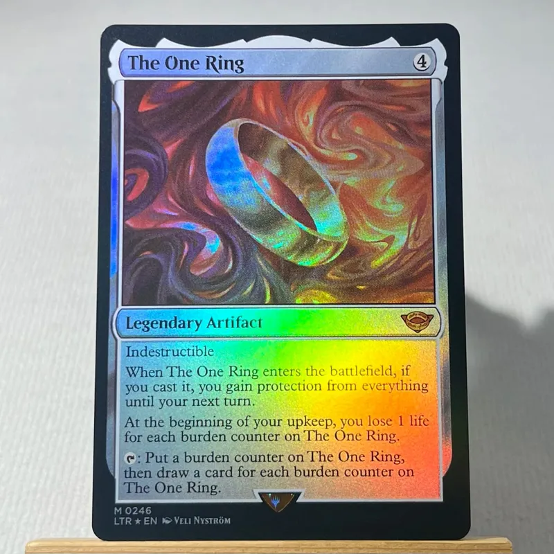TCG Proxy Cards Deck Borad Games โฮโลแกรมเดี่ยว Black Lotus Power9 Dual Lands The One Ring — image 12
